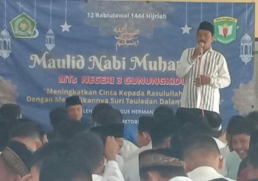 Meningkatkan Cinta kepada Rosulullah, MTsN 3 Gunungkidul Gelar Peringatan Maulid Nabi Muhammad SAW